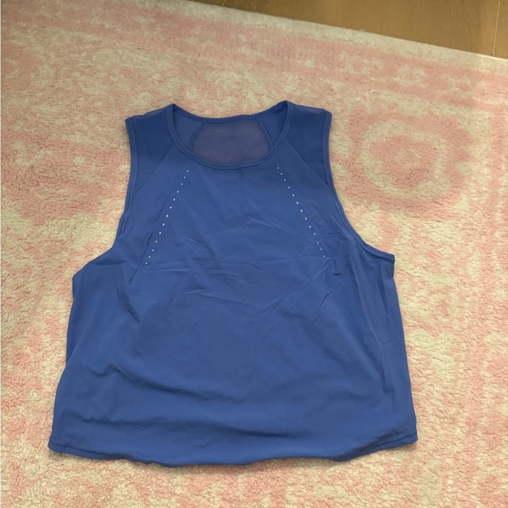 Lululemon Sculpt Cropped Tank Top Pleated. Size 6/8!